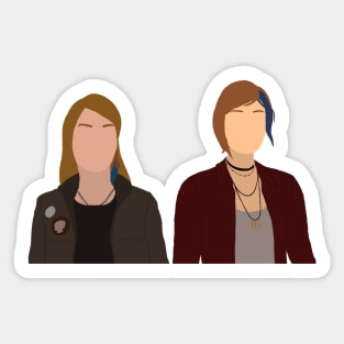 Life is Strange Before The Storm Chloe and Rachel Digital Art Sticker Sticker